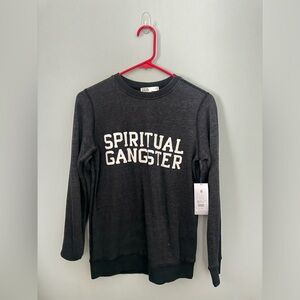 Spiritual Gangster Grey Long Sleeve Sweatshirt